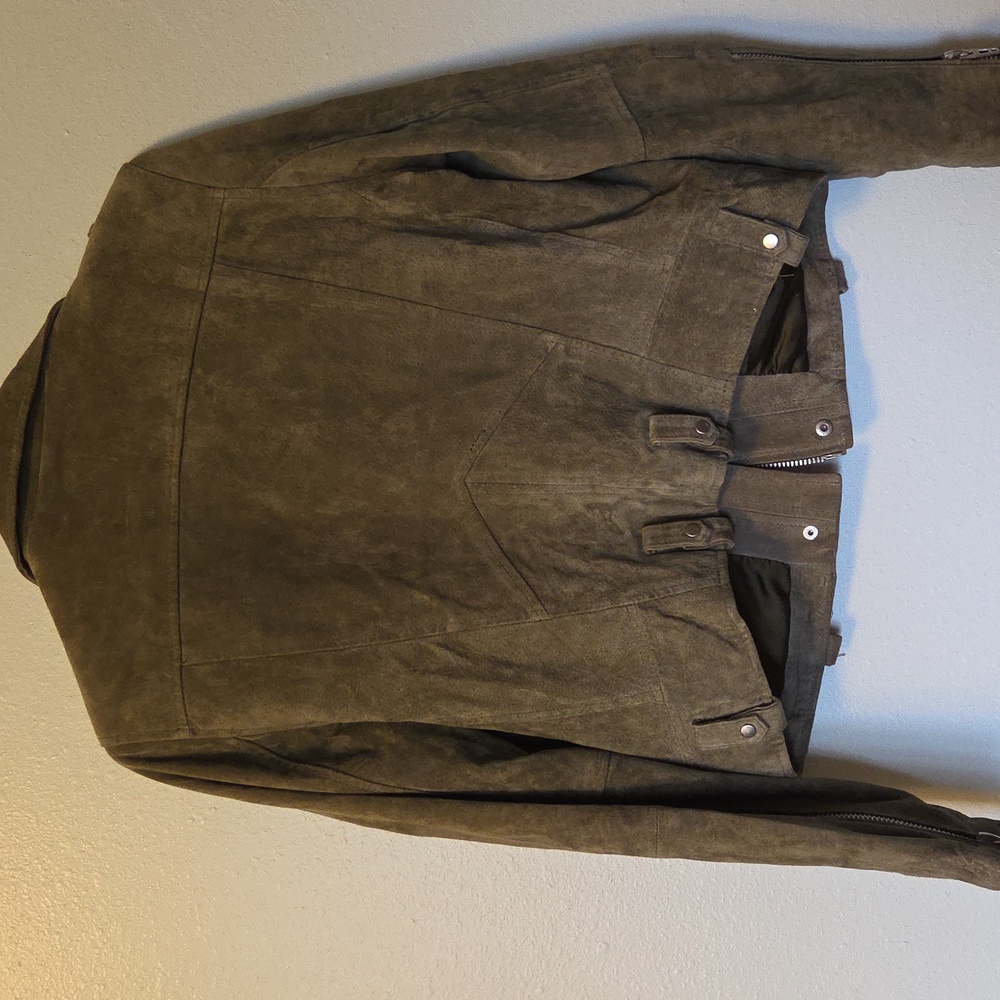 Blank NYC Olive Suede Military Jacket - Picture 3 of 3